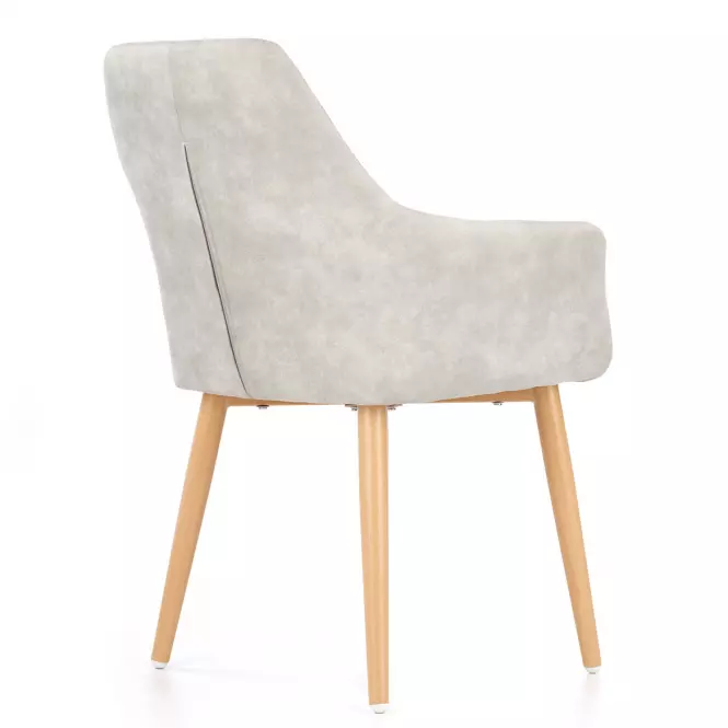 Stolička K287 ekokoža/kov popol 58x61x85