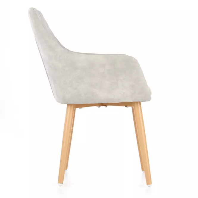 Stolička K287 ekokoža/kov popol 58x61x85