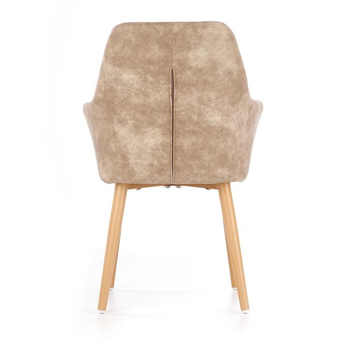 Stolička K287 ekokoža/kov béž 58x61x85