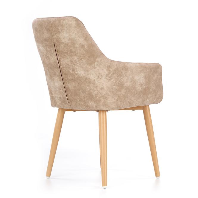 Stolička K287 ekokoža/kov béž 58x61x85