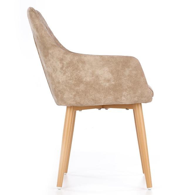 Stolička K287 ekokoža/kov béž 58x61x85