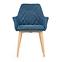 Stolička K287 ekokoža/kov granát 58x61x85,2
