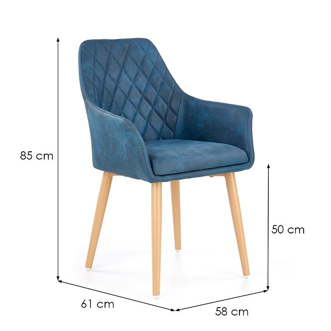 Stolička K287 ekokoža/kov granát 58x61x85
