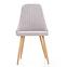 Stolička K285 tkanina/kov svetlý popol 56x49x91,2