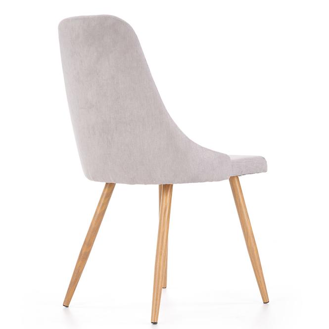 Stolička K285 tkanina/kov svetlý popol 56x49x91