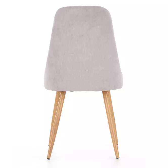 Stolička K285 tkanina/kov svetlý popol 56x49x91