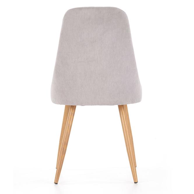 Stolička K285 tkanina/kov svetlý popol 56x49x91