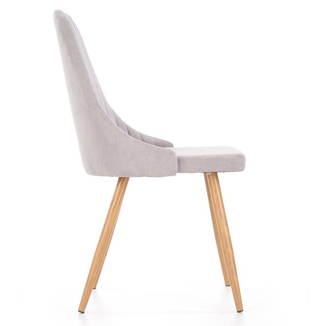 Stolička K285 tkanina/kov svetlý popol 56x49x91