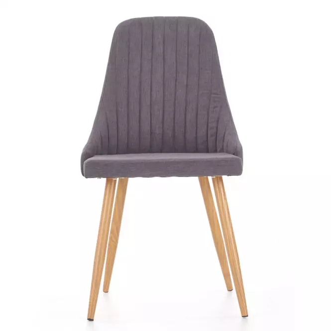 Stolička K285 tkanina/kov tmavý popol 56x49x91