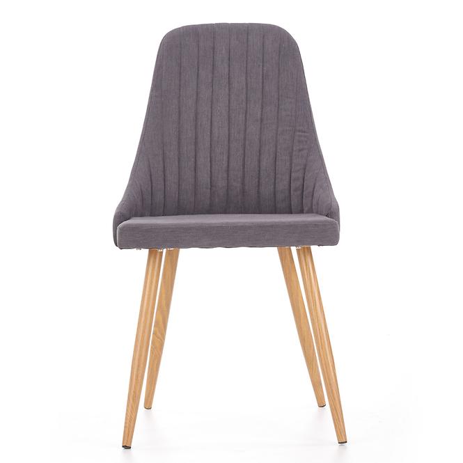 Stolička K285 tkanina/kov tmavý popol 56x49x91