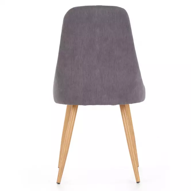 Stolička K285 tkanina/kov tmavý popol 56x49x91