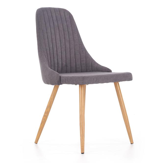 Stolička K285 tkanina/kov tmavý popol 56x49x91