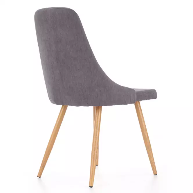Stolička K285 tkanina/kov tmavý popol 56x49x91