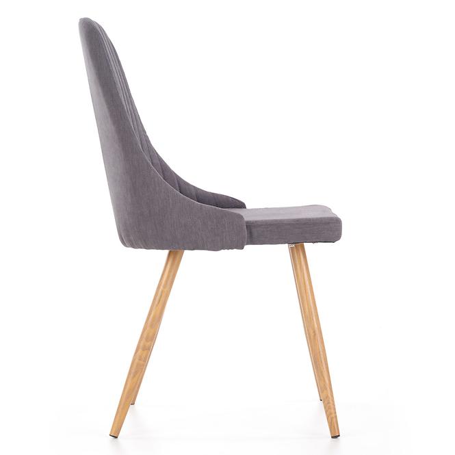 Stolička K285 tkanina/kov tmavý popol 56x49x91