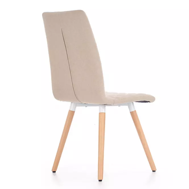 Stolička K282 tkanina/drevo béž 56x44x93