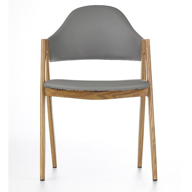 Stolička K247 ekokoža/kov popol 53x57x80