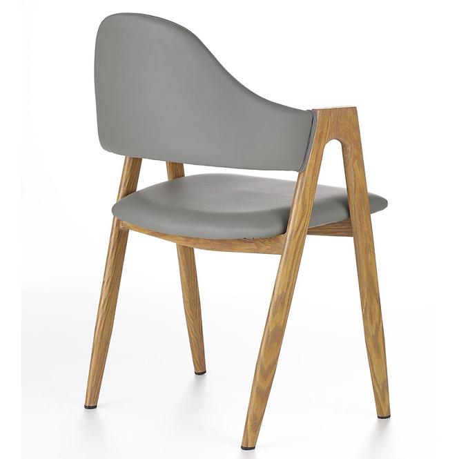 Stolička K247 ekokoža/kov popol 53x57x80