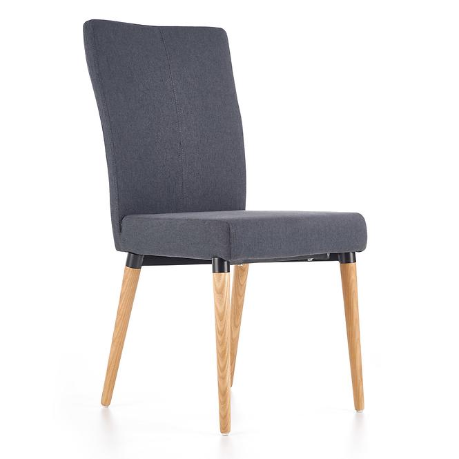 Stolička K273 tkanina/drevo tmavý popol 45x60x95