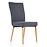 Stolička K273 tkanina/drevo tmavý popol 45x60x95