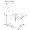Stolička K273 tkanina/drevo tmavý popol 45x60x95,10
