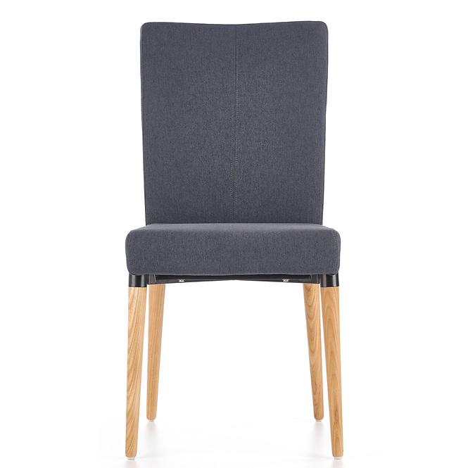 Stolička K273 tkanina/drevo tmavý popol 45x60x95