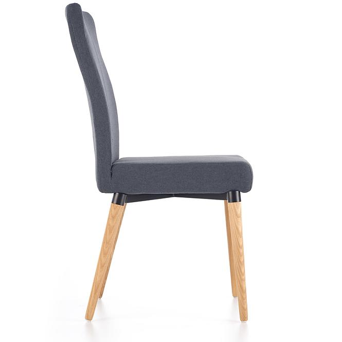 Stolička K273 tkanina/drevo tmavý popol 45x60x95