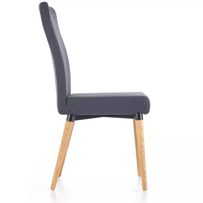 Stolička K273 tkanina/drevo tmavý popol 45x60x95,3