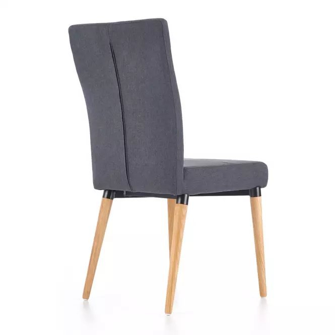 Stolička K273 tkanina/drevo tmavý popol 45x60x95