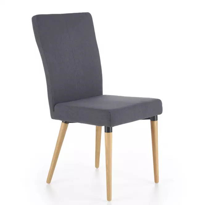 Stolička K273 tkanina/drevo tmavý popol 45x60x95