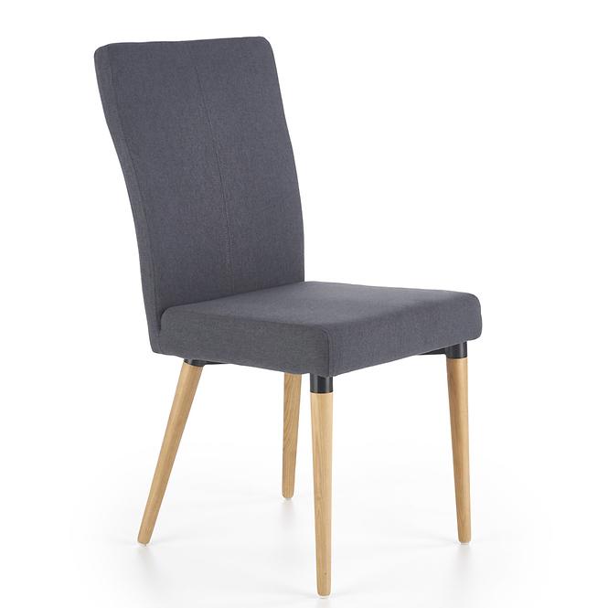 Stolička K273 tkanina/drevo tmavý popol 45x60x95
