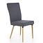 Stolička K273 tkanina/drevo tmavý popol 45x60x95,6