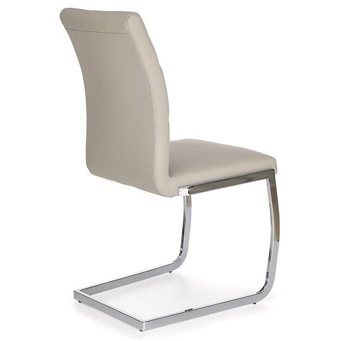Stolička K85 kov/ekokoža tmavý krém 42x56x100