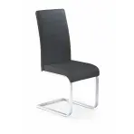 Stolička K85 kov/ekokoža čierna 42x56x100