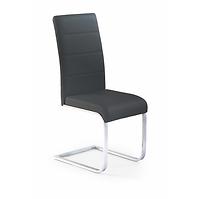 Stolička K85 kov/ekokoža čierna 42x56x100