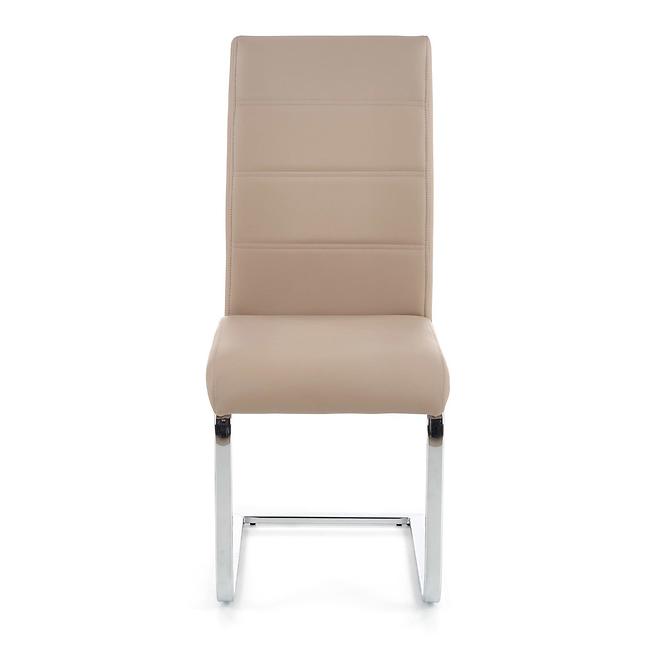 Stolička K85 kov/ekokoža cappucino 42x56x100