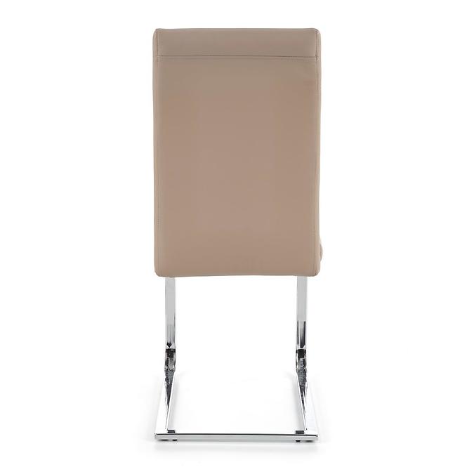 Stolička K85 kov/ekokoža cappucino 42x56x100
