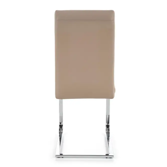 Stolička K85 kov/ekokoža cappucino 42x56x100,3