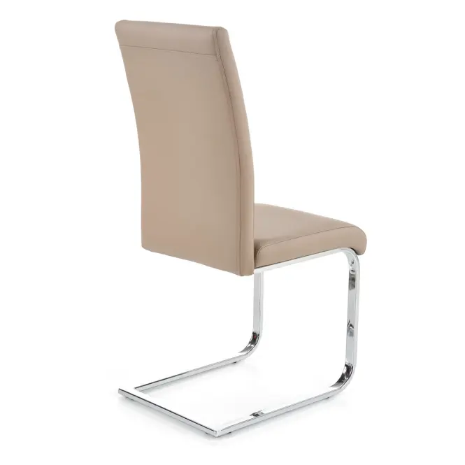 Stolička K85 kov/ekokoža cappucino 42x56x100,5