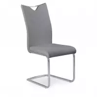 Stolička K224 kov/ekokoža popol 44x59x100