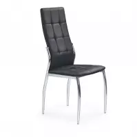 Stolička K209 kov/ekokoža čierna 43x54x101