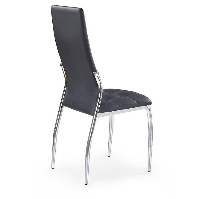 Stolička K209 kov/ekokoža čierna 43x54x101