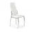 Stolička K209 kov/ekokoža biela 43x54x101
