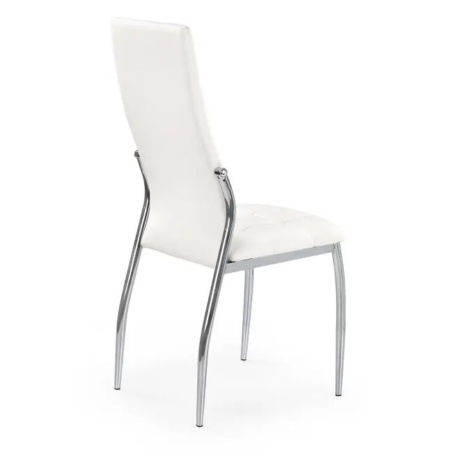 Stolička K209 kov/ekokoža biela 43x54x101,2