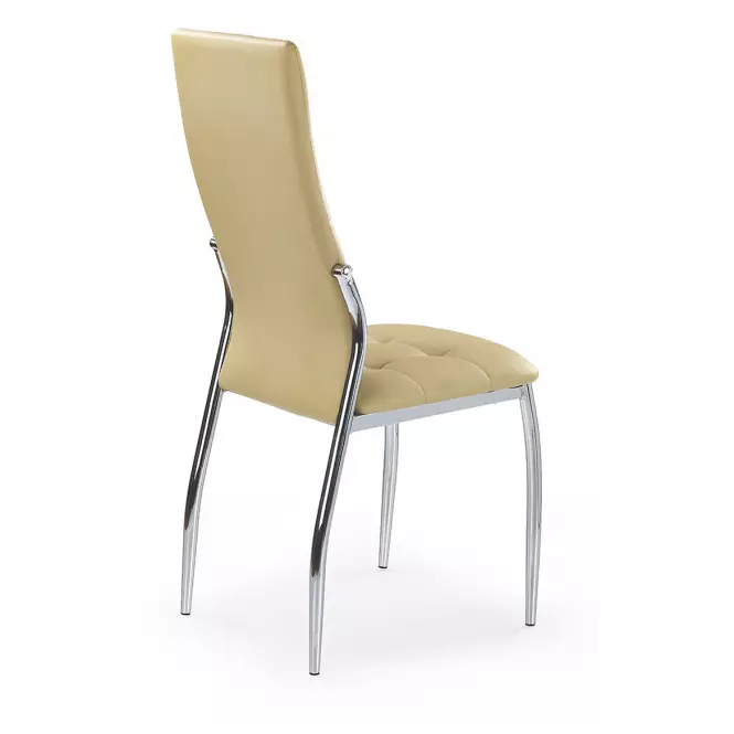 Stolička K209 kov/ekokoža béž 43x54x101