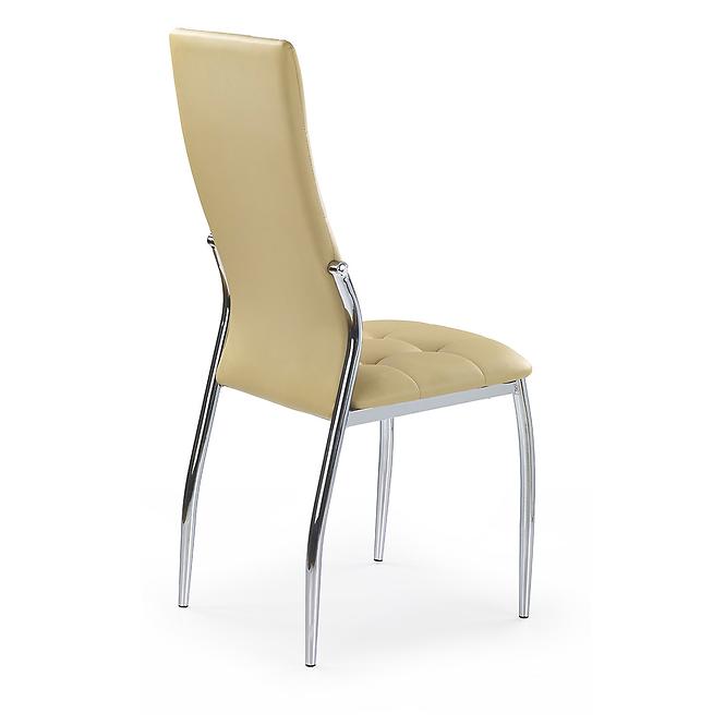 Stolička K209 kov/ekokoža béž 43x54x101