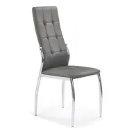 Stolička K209 kov/ekokoža popol 43x54x101