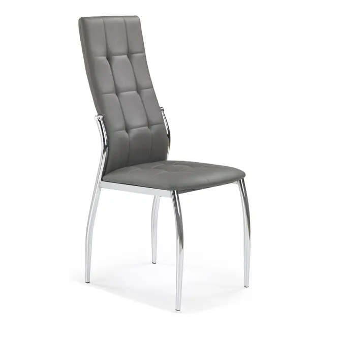 Stolička K209 kov/ekokoža popol 43x54x101