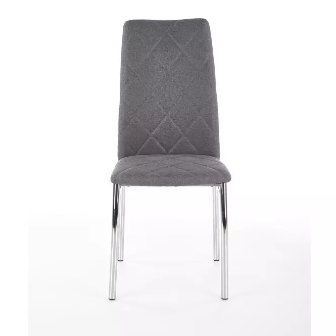 Stolička K309 tkanina/kov svetlý popol 43x57x97
