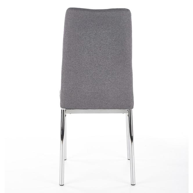 Stolička K309 tkanina/kov svetlý popol 43x57x97