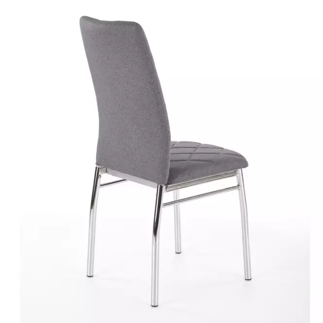 Stolička K309 tkanina/kov svetlý popol 43x57x97